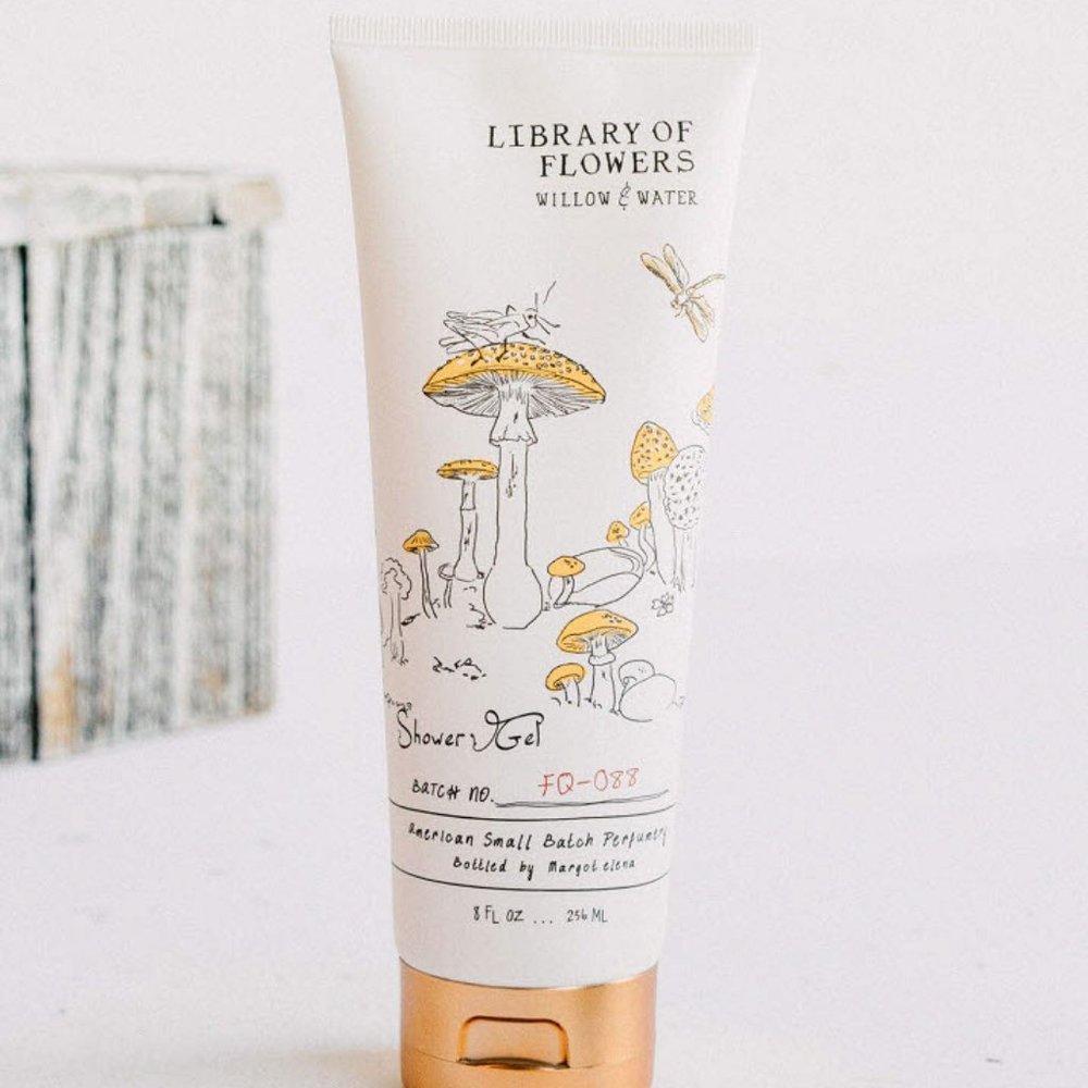 Library of Flowers Shower Gel ~ Willow & Water ~ 8 oz